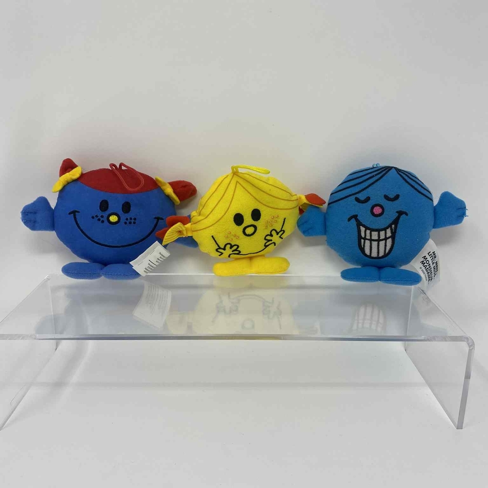 Little Miss Trio Plush Set - Blue, Yellow, Red